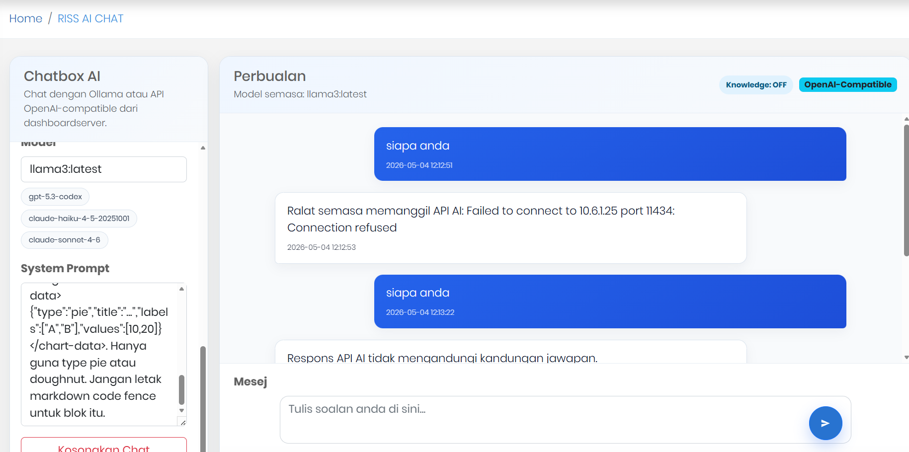 AI Chat Box